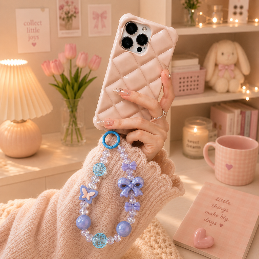 Blue Bow Charm