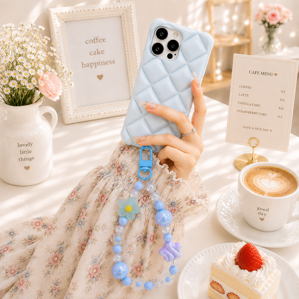 Blue Daisy Charm