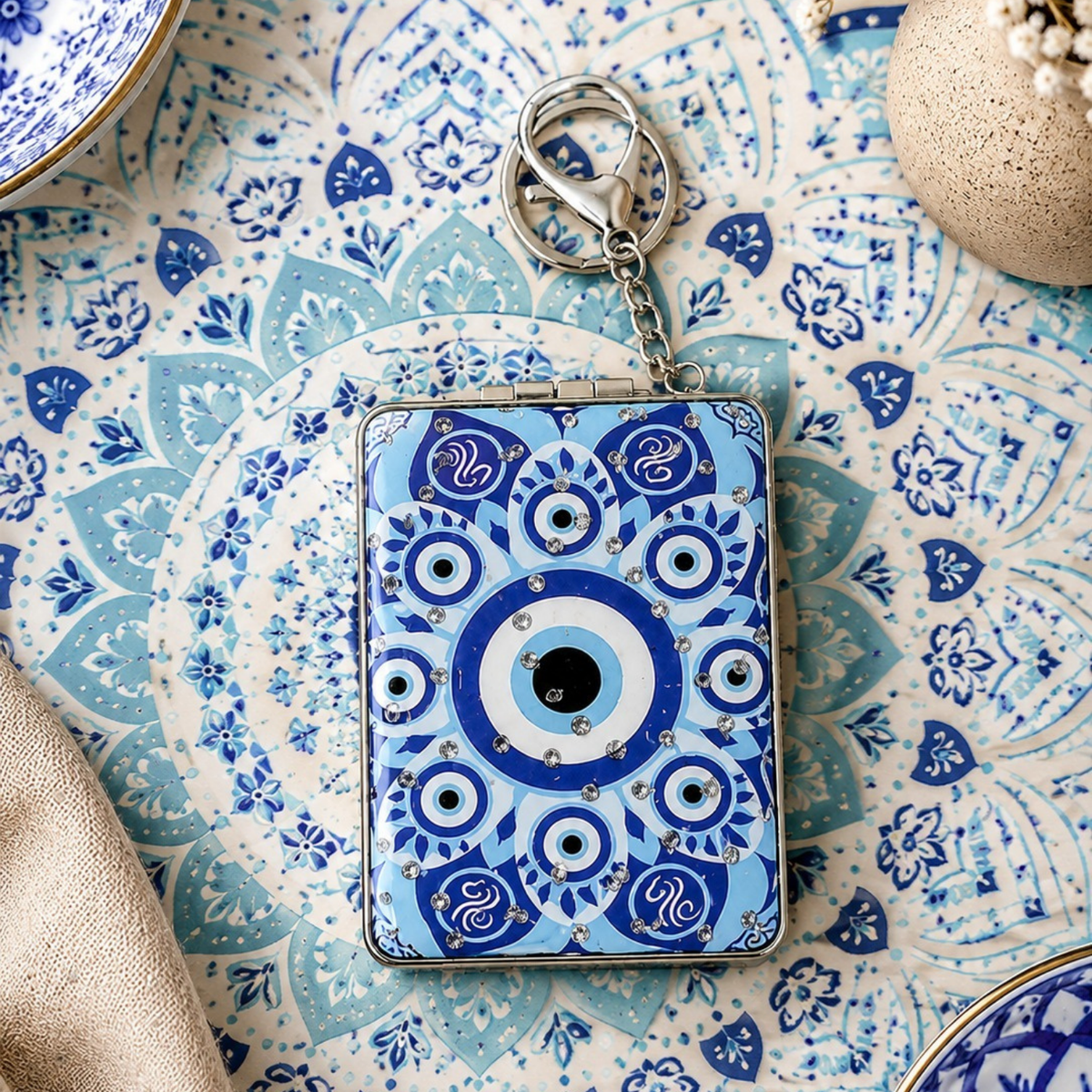 Evil Eye Pocket Mirror Charm