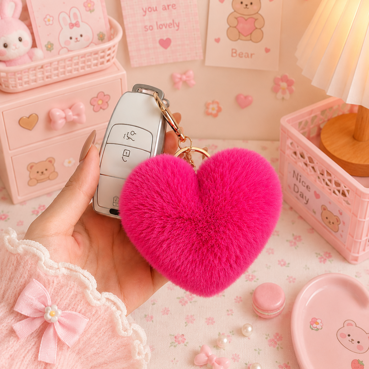 Love Puff Heart Charm