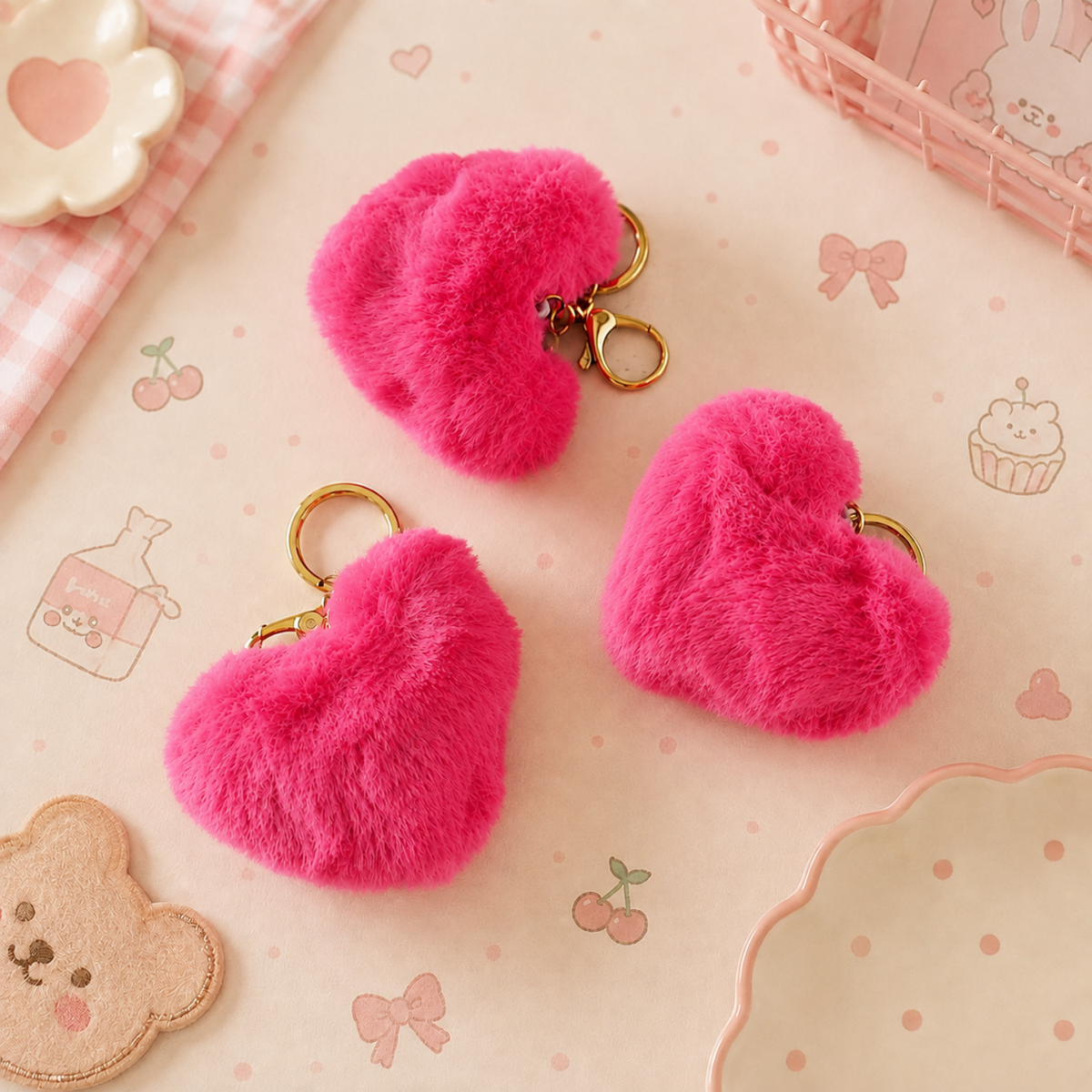 Love Puff Heart Charm
