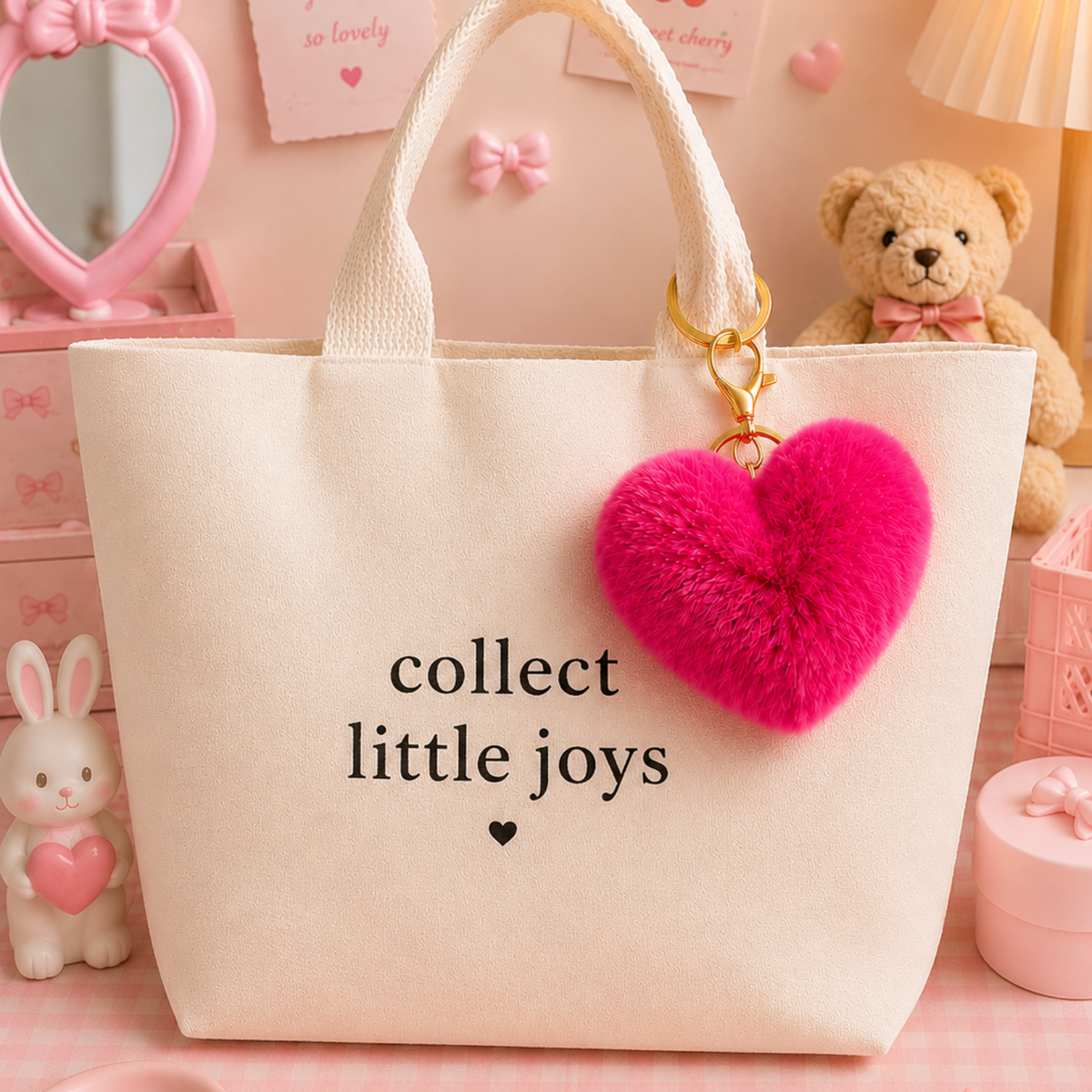 Love Puff Heart Charm