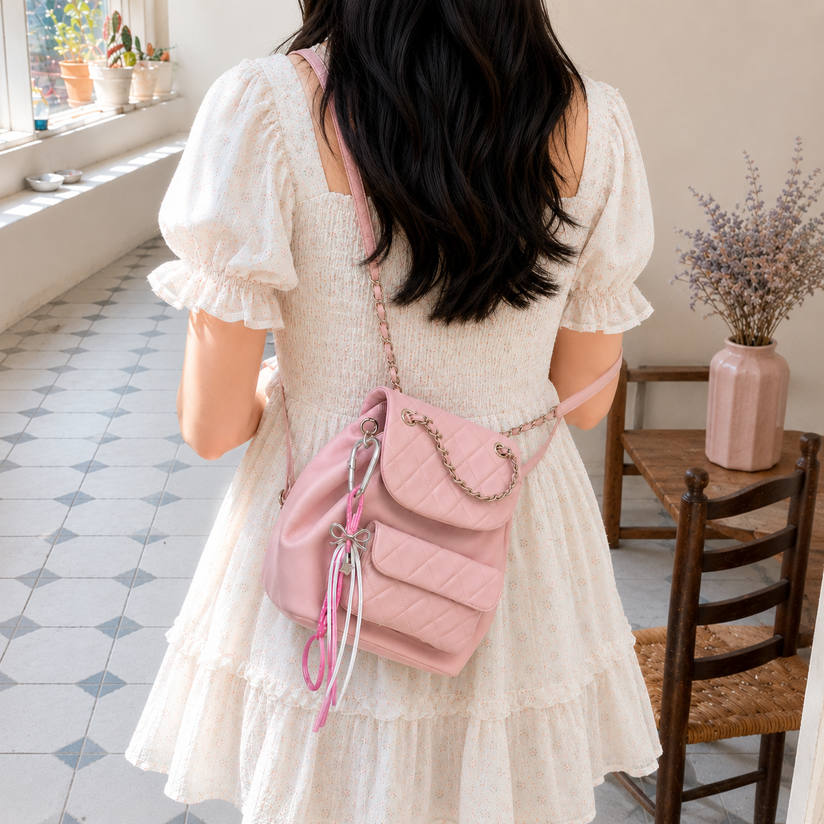 Pretty in a Bow Bag Charm