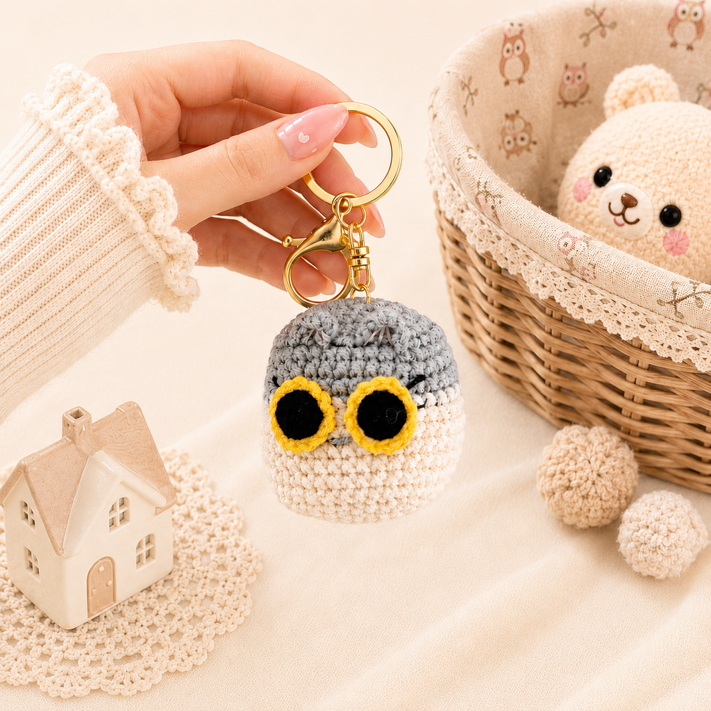 Wide-Eyed Owl Charm