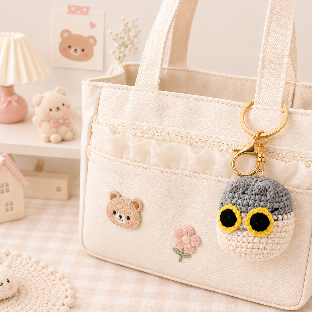 Wide-Eyed Owl Charm