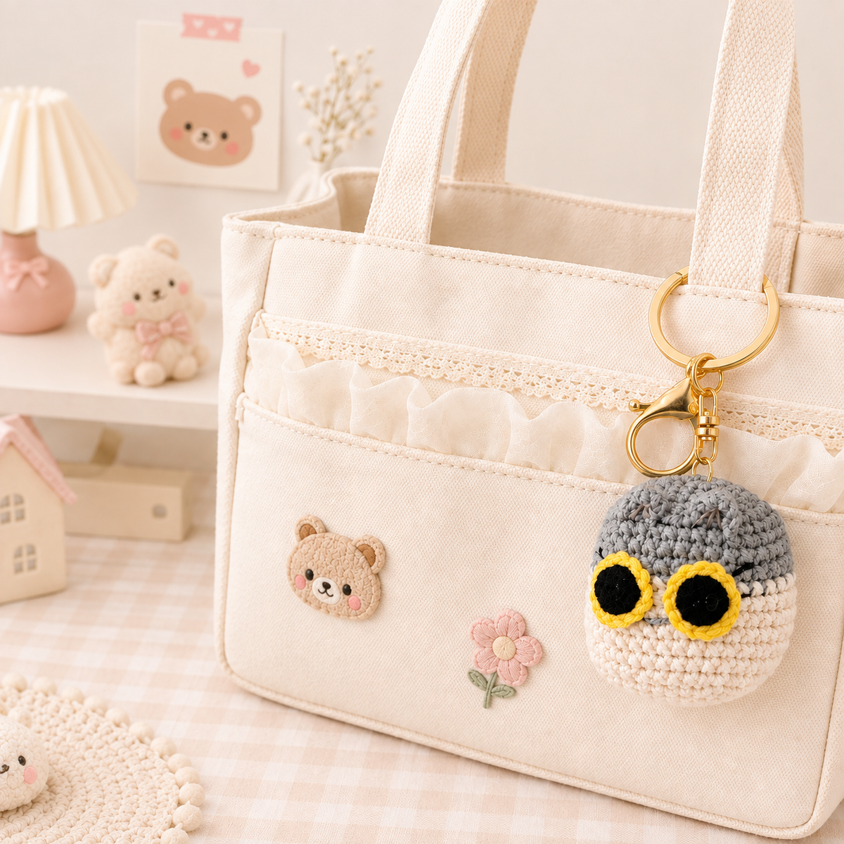 Wide-Eyed Owl Charm